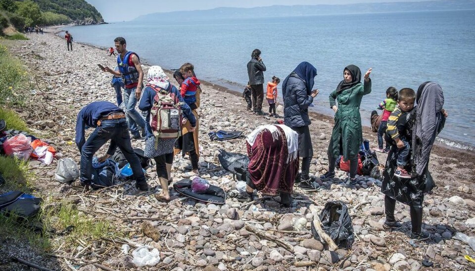 FN: Bådflygtninge kommer fra krig og konflikt Nyankomne afghanske flygtninge, der lige er ankommet med gummibåd fra Tyrkiet til den græske ø Lesbos. Foto: Søren Bidstrup/Scanpix