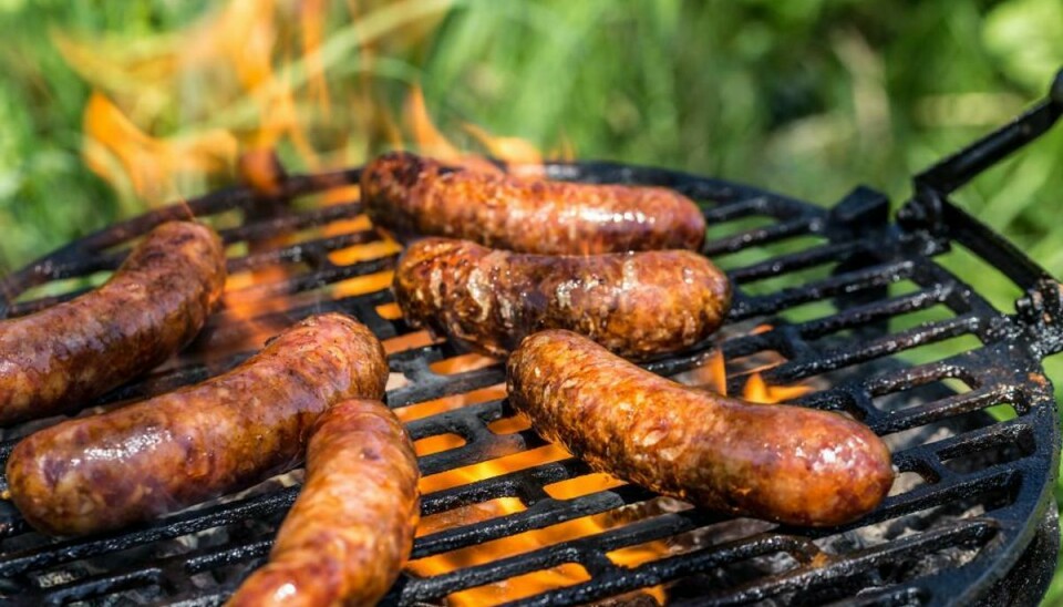 Forabejdet kød som pølser, burgere og spareribs øger risikoen for kræft. Foto: Iris/Scanpix