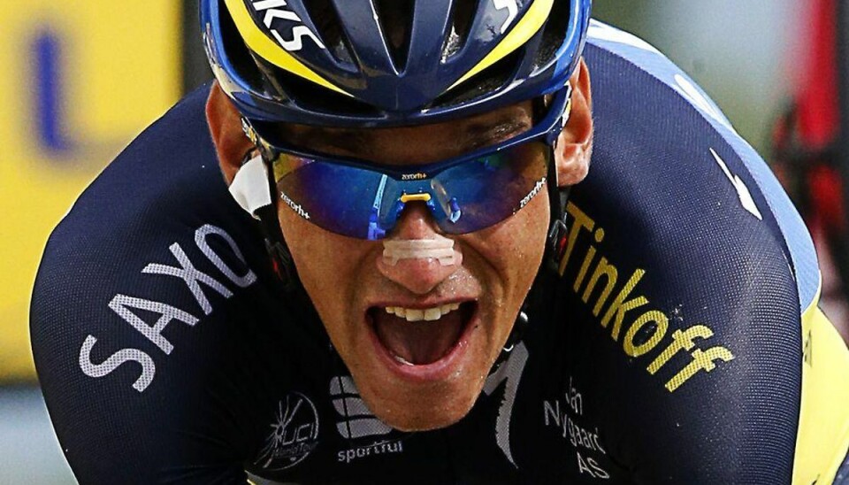 Dansk Tour-debutant har kun Contador i tankerne Michael Valgren. Foto: PASCAL GUYOT/Scanpix.