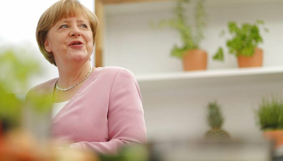 Tysk centralbankchef advarer Merkel mod grexit Angela Merkel. Foto: HANNIBAL HANSCHKE/Scanpix.