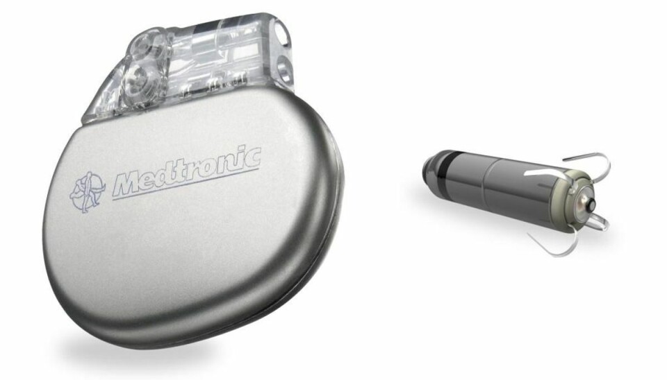 Universitetshospital indsætter verdens mindste pacemaker Pacemakeren fylder ikke mere end en vitaminpille. Foto: Medtronic