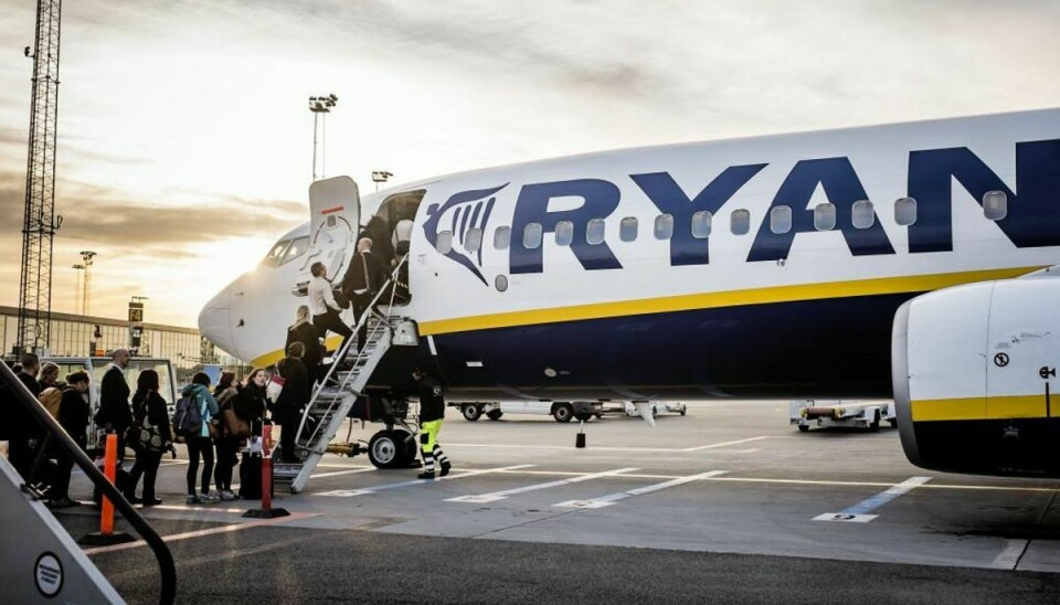 Ryanair har intet imod at gå i retten, hvis fagfolkene taler nedsættende om deres sikkerhed. Arkivfoto: Thomas Lekfeldt/Scanpix