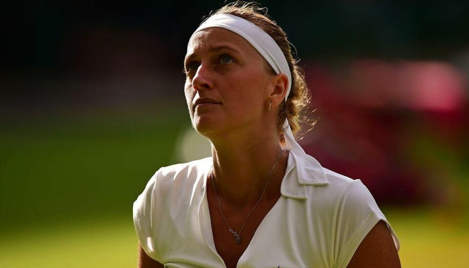 Finalevejen åben for Wozniacki: Kvitova ude af Wimbledon Petra Kvitova er ude af Wimbledon. Foto: LEON NEAL/Scanpix.