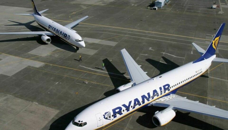 Når Ryanair flyver ud af Billund, forventes det at koste 300-400 job. Foto: Ryanair