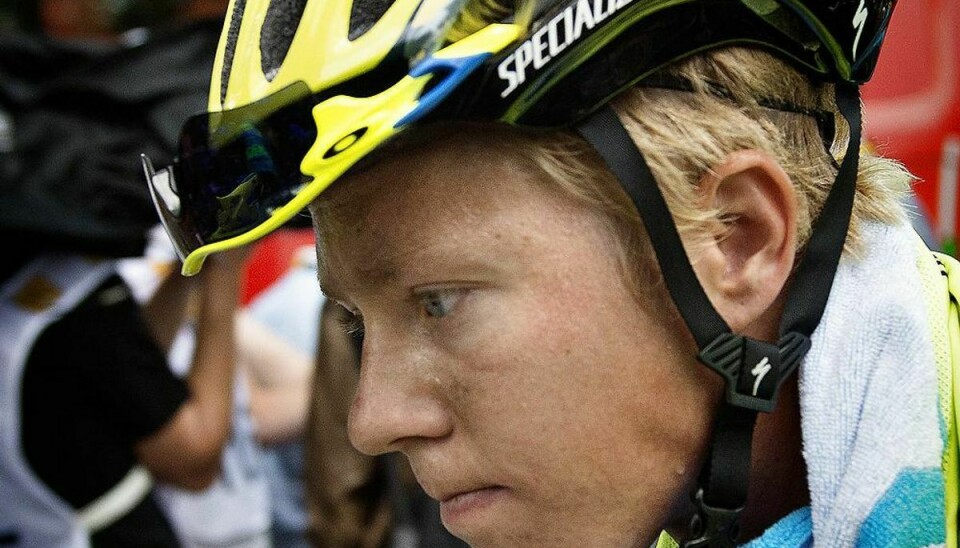 Michael Valgren er ude af Tour de France. Foto: Nils Meilvang/Scanpix.