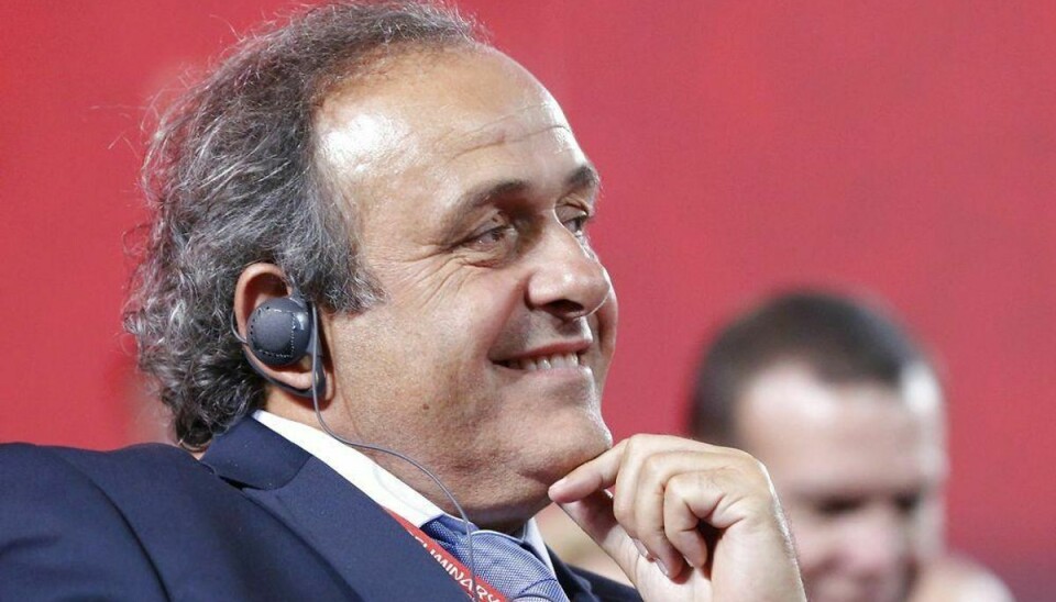 Michel Platini stiller op som FIFA-præsident – som afløser for den afgående formand, Sepp Blatter. Foto: Scanpix.