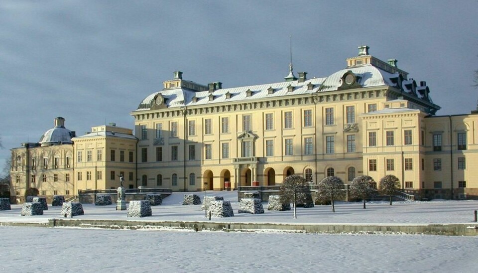 Drottningholm Slott i Stockhol, der er hjem for det svenske kongepar. Foto: Kungligaslotten.se