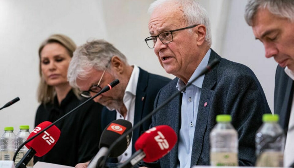 Statsrevisoreren Henrik Thorup (DF) taler til pressemøde. Foto: Niels Christian Vilmann/Scanpix