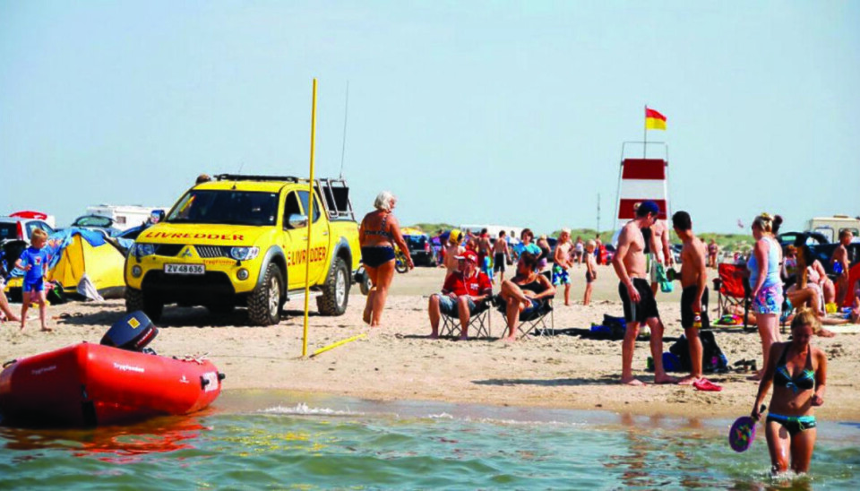 Nu forlader livredderne stranden På lørdag er det sidste chance for at bade på en strand med livreddere. Pressefoto
