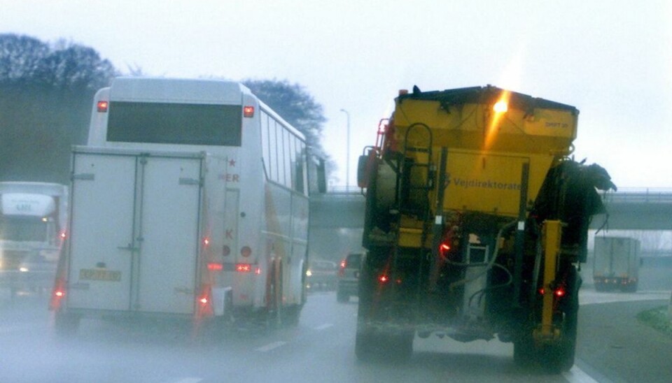 Det kan være glat fredag morgen. Foto: Palle Hedemann/Scanpix.