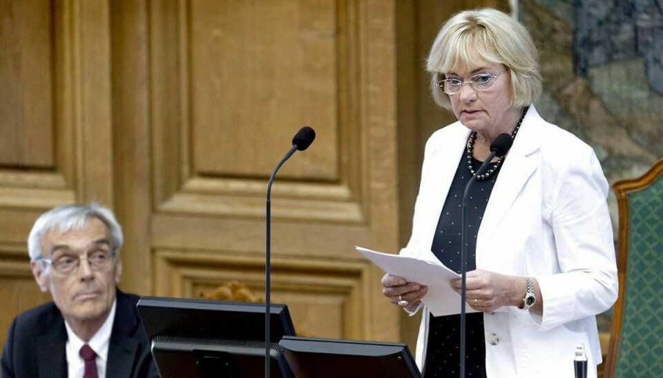Pia Kjærsgaard: “Jeg skal være hele Folketingets formand, og så kan jeg ikke føre hård værdipolitik.” Foto: Scanpix.