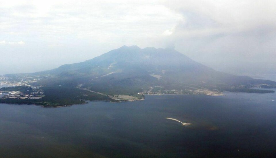 Sakurajima-vulkanen viser tegn på et snarligt udbrud. Foto: JIJI PRESS/Scanpix.