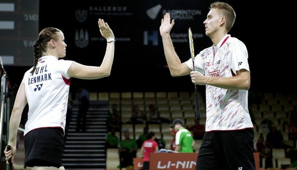Dansk mixeddouble stopper samarbejde efter VM-exit Mads Pieler Kolding og Kamilla Rytter Juhl. Foto: Keld Navntoft/Scanpix (Arkivfoto)