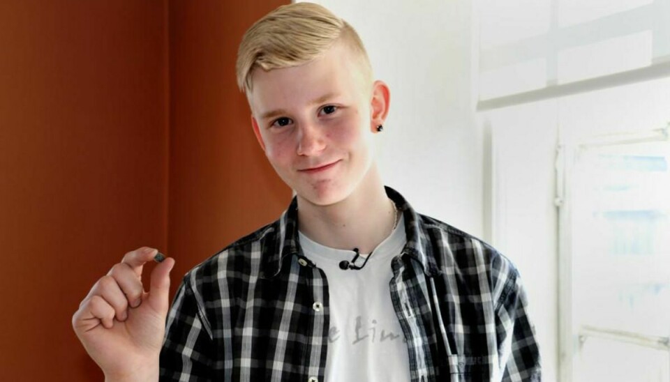 14-årige Mathias fandt den enestående denning i sin fars katoffelbed. Foto: Nationalmuseet/Presse
