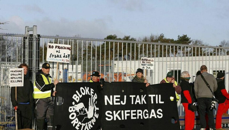 Greenpeace-aktivister har forsøgt at bremse skifergasboringer i Nordjylland. Foto: Rasmus Skaftved/Scanpix
