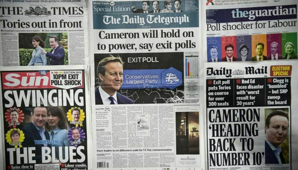 Allerede torsdag var det klart, at Cameron ville “vende tilbage til nummer 10”. Foto: Daniel Sorabji/Scanpix