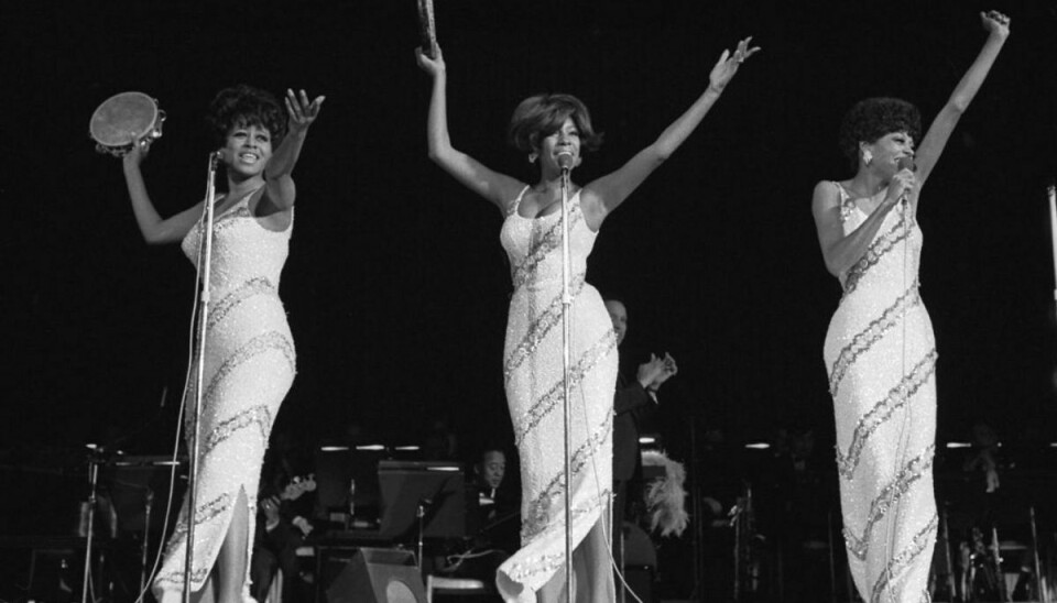 Supergruppen Diana Ross and the Supremes optræder i København 1969.