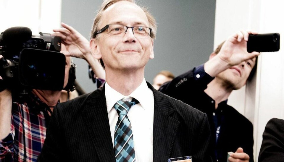 Grenov erkender: -Vi kommer ikke i Folketinget KristenDemokraternes formand, Stig Grenov, erkender, at partiet ikke kommer i folketinget ved dette valg. Foto: Linda Kastrup/Scanpix.