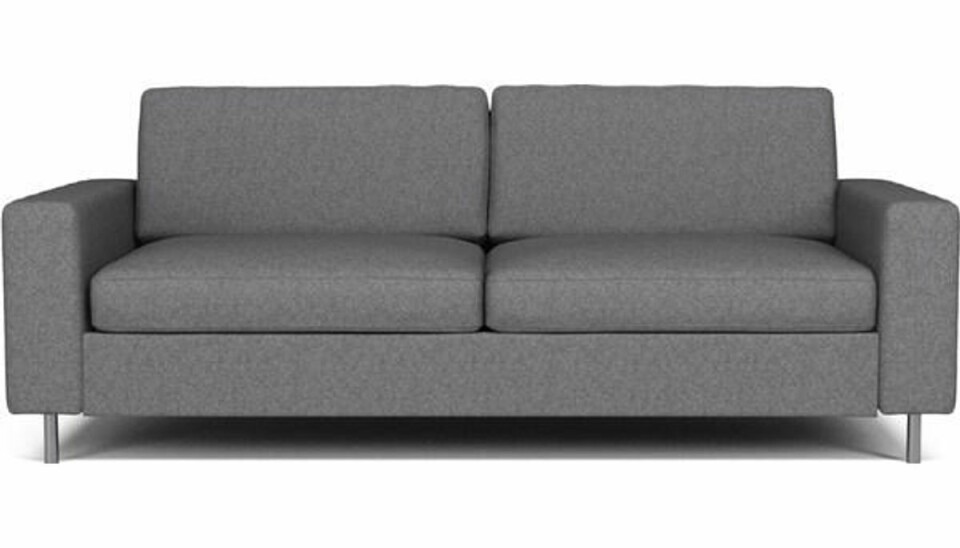Stefan vil sælge sofa der “kradser i røven” Her ses den “røviiriterende” sofa. Foto: dba.dk.