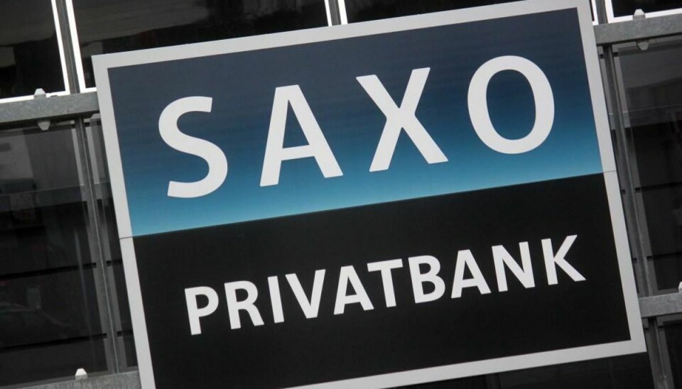 Saxo Bank må æde tab på 600 millioner kroner Arkivfoto: Elo Christoffersen