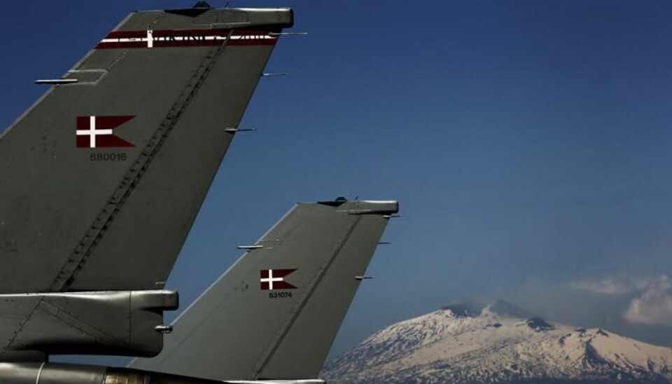 Danske soldater og F16-fly skal bekæmpe IS i Irak og Syrien Arkivfoto: Scanpix.