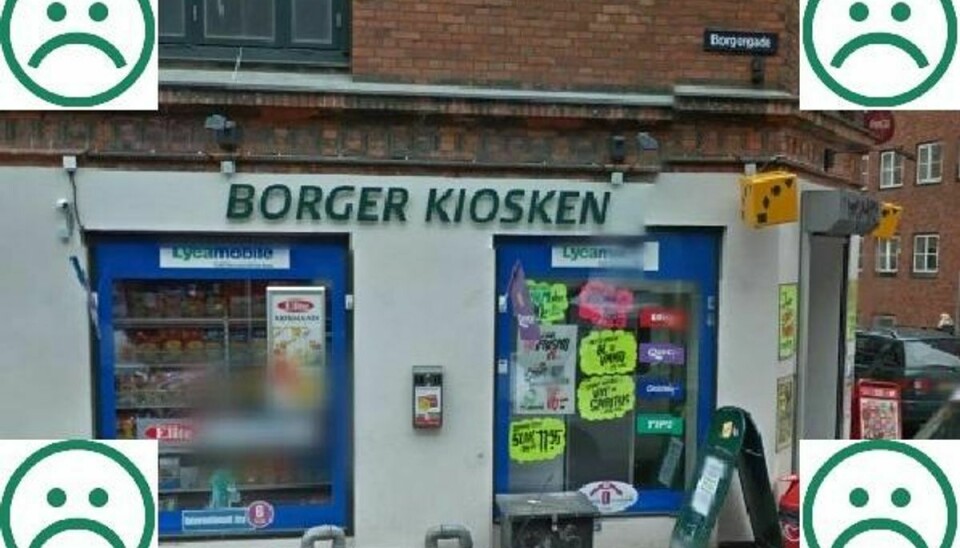 Trods fire sure smileyer i træk er Fødevarestyrelsen tryg ved at lade Borger Kiosken i København forblive åben.