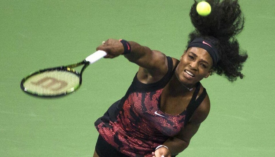 Williams spadserer let forbi skadet russer Serena Williams. Foto: ADREES LATIF/Scanpix.