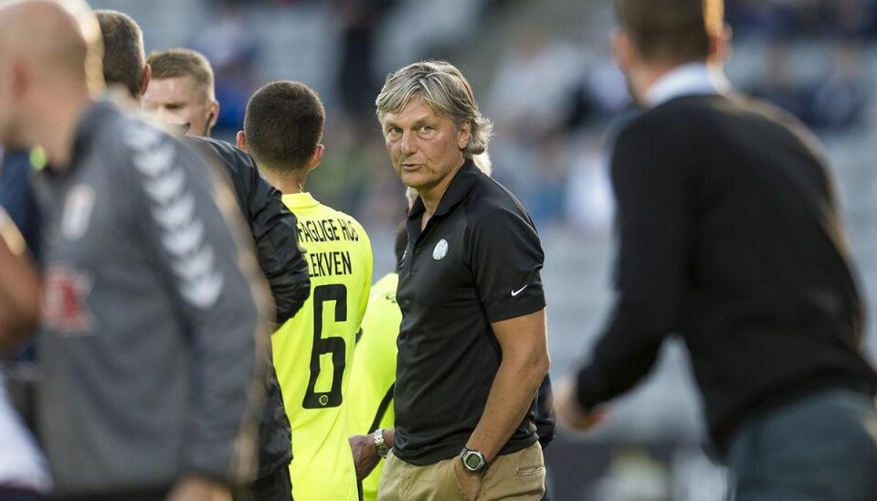 Esbjerg-træner: -Vi havde store problemer før pausen Esbjergs cheftræner Michael Mex Pedersen. Foto: Bo Amstrup/Scanpix.