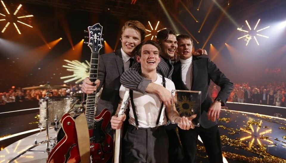 Anti Social Media vandt Dansk Melodi Grandprix 2015 med sangen The Way You Are. Foto: René Lind Gammelmark (Arkivfoto)