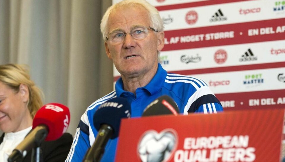Morten Olsen: Der venter en 25 meter tyk albansk mur Morten Olsen. Foto: Anders Kjærbye/dbufoto.dk.