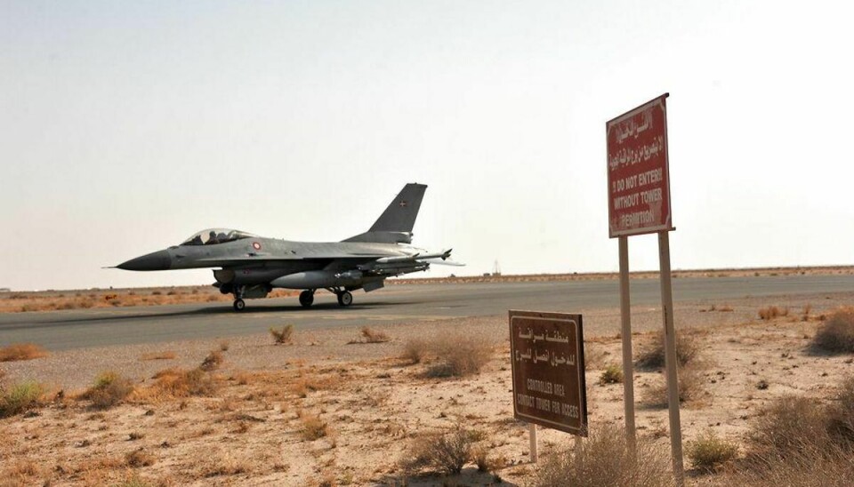 Danske F-16-fly kan have dræbt civile i Irak. Foto: Forsvarskommandoen/Scanpix.