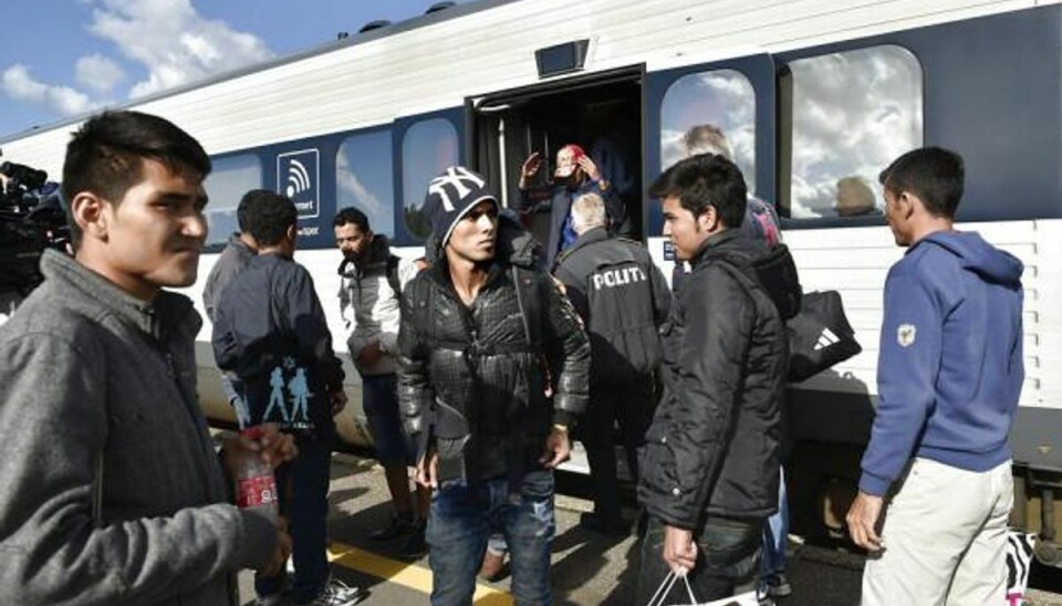 Migranter nægter at forlade togvogn i Rødbyhavn Arkivfoto: Bax Lindhardt/Scanpix.