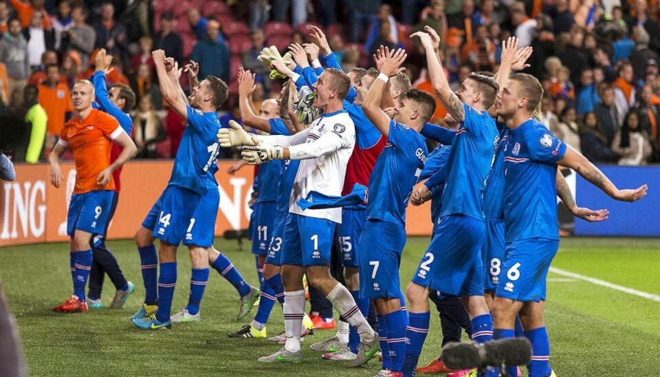 Island tæt på EM efter sejr over mægtige Holland IFoto: MICHAEL KOOREN/Scanpix.