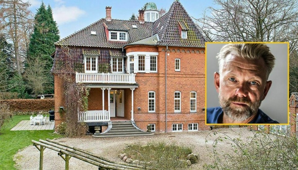Det er denne palæ-villa, som Casper Christensen har til salg. Foto: Dansk Boligformidling/Ritzau Scanpix.