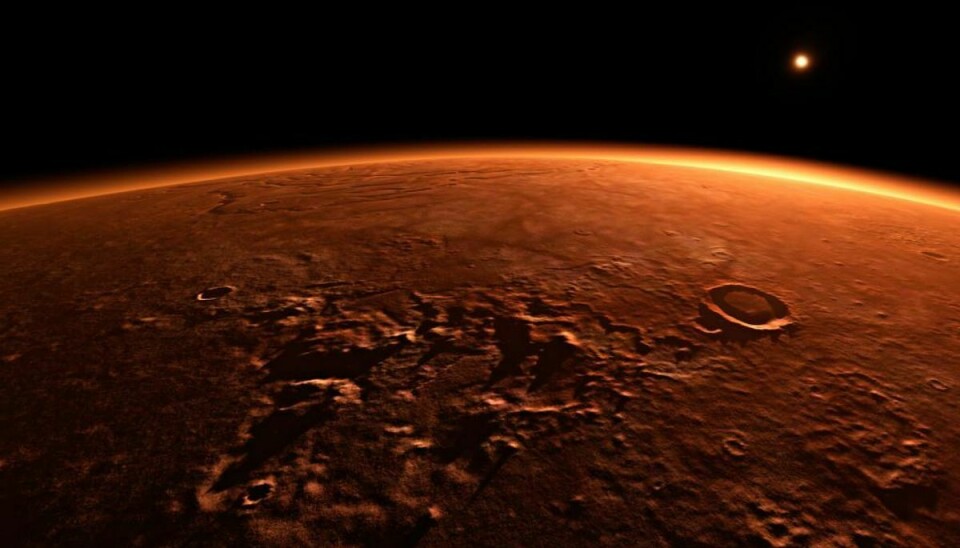 Planeten Mars kan danne grobund for mos, men det er farligt, advarer rumforsker. Foto: Colourbox