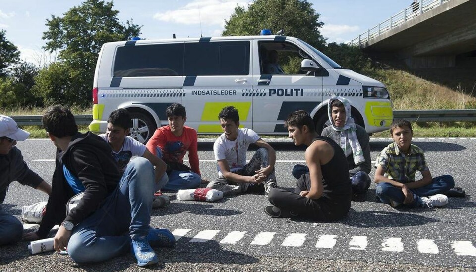 Mange flygtninge forsvundet for politiet i Padborg Arkivfoto: Scanpix.