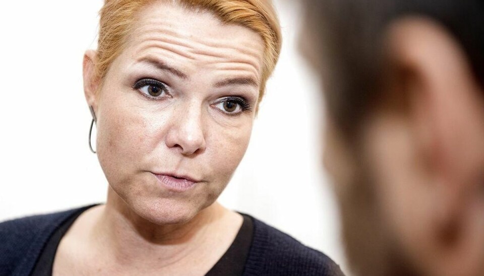 Støjberg trodser DF: Nej til særlige asylvilkår Integrationsminister Inger Støjberg (V) vil ikke efterkomme DF’s ønske om at 1.000 eventuelle kvoteflygtninge skal have asyl på særlige vilkår. Foto: Bax Lindhardt/ Scanpix