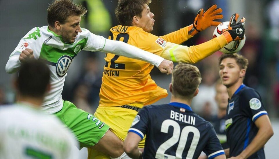 Bendtners afløser sikrer sen Wolfsburg-sejr Foto: ODD ANDERSEN/Scanpix.