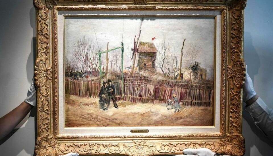 Gemt Van Gogh-værk sat ‘billigt’ til salg ‘Scene de rue a Montmartre’ af Vincent Van Gogh, der forventes at kunne indbringe 60 millioner kroner ved en Sotheby’s auktion den 25. marts. Foto: Scanpix/STEPHANE DE SAKUTIN / AFP)