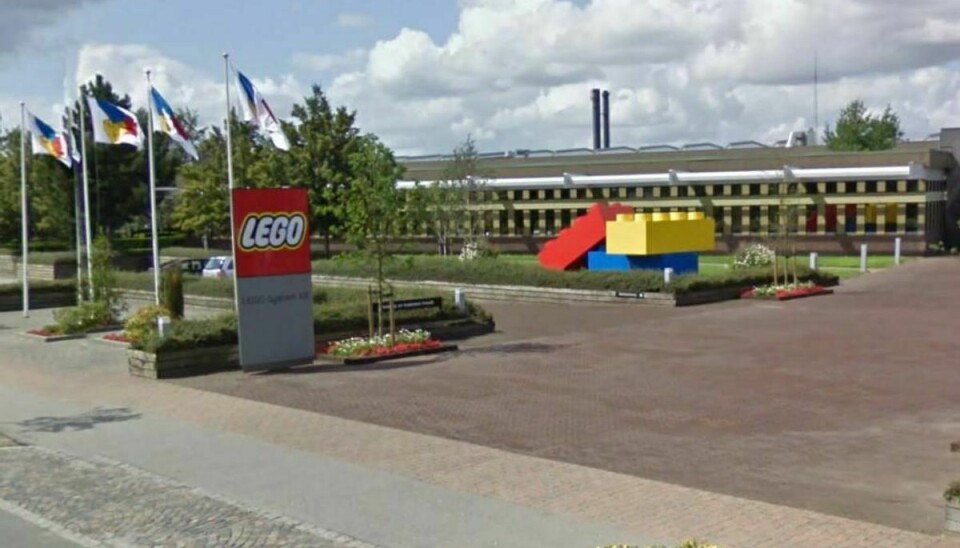 Lego i Billund. Foto: Google Streetview.