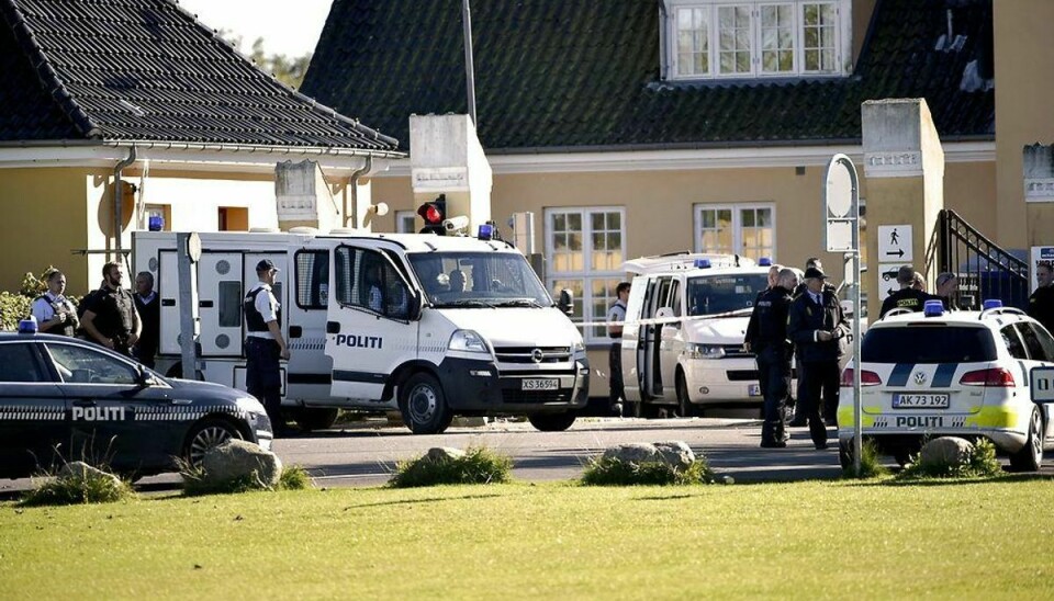 Den 25-årige mand, der er sigtet for overfald på en betjent i Sandholmlejren, ville angiveligt stikke af. Foto: Jens Nørgaard Larsen/Scanpix