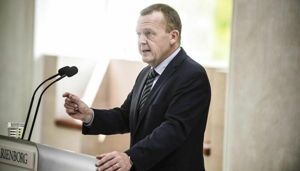 Statsminister Lars Løkke Rasmussen præsenterer i dag, hvilke statslige institutioner, der skal flyttes til provinsen. Foto: Simon Læssøe/Scanpix