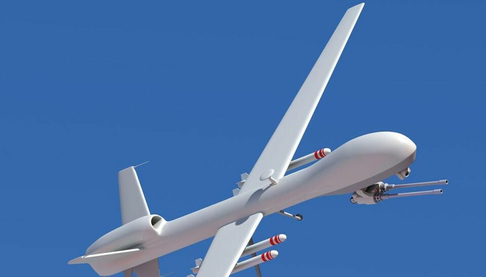 Militær har skudt drone ned ved grænse Tyrkisk militær siger, at det har skudt en drone ned ved grænsen til Syrien. Foto: Scanpix