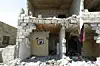 Saudi-arabiske luftangreb har ødelagt mange bygninger i Yemen. Foto: MOHAMMED HUWAIS/Scanpix