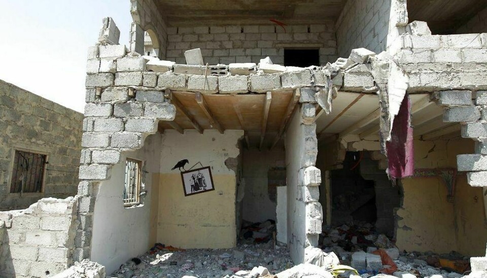 Saudi-arabiske luftangreb har ødelagt mange bygninger i Yemen. Foto: MOHAMMED HUWAIS/Scanpix