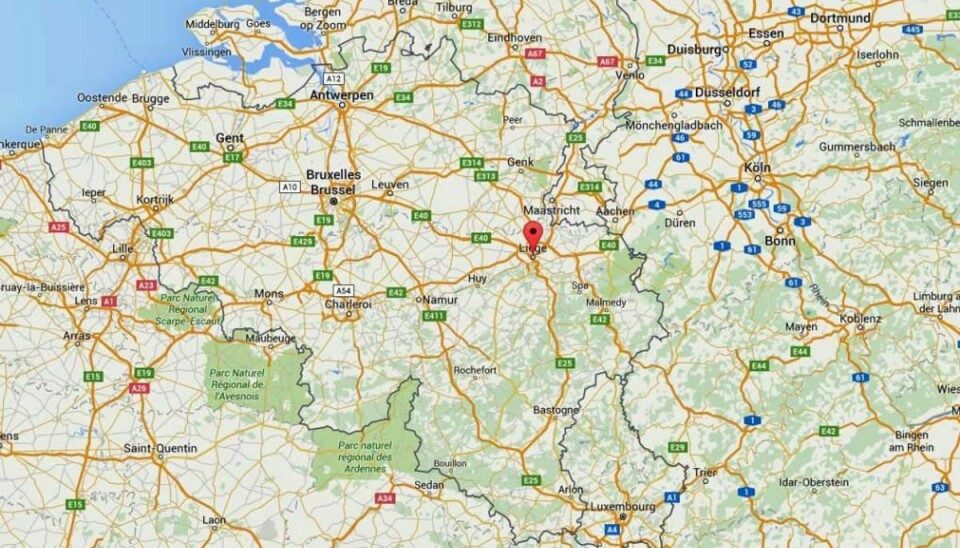 En dansk kvinde, der var turist i Belgien, døde få timer efter en operation. Foto: Google Maps.