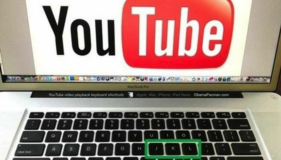 Hvis du trykker på K på tastaturet mens du ser en youtube-video, så bliver videoen pauset.