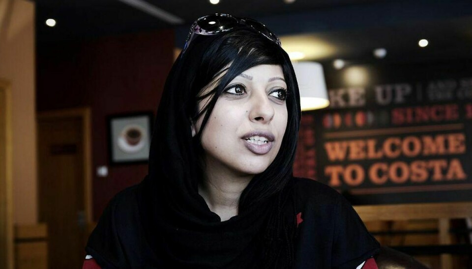 Zaniab Al-Khawaja skal et år år i fængsel i bahrain for at have fornærmet kongen i landet. Foto: MOHAMMED AL-SHAIKH