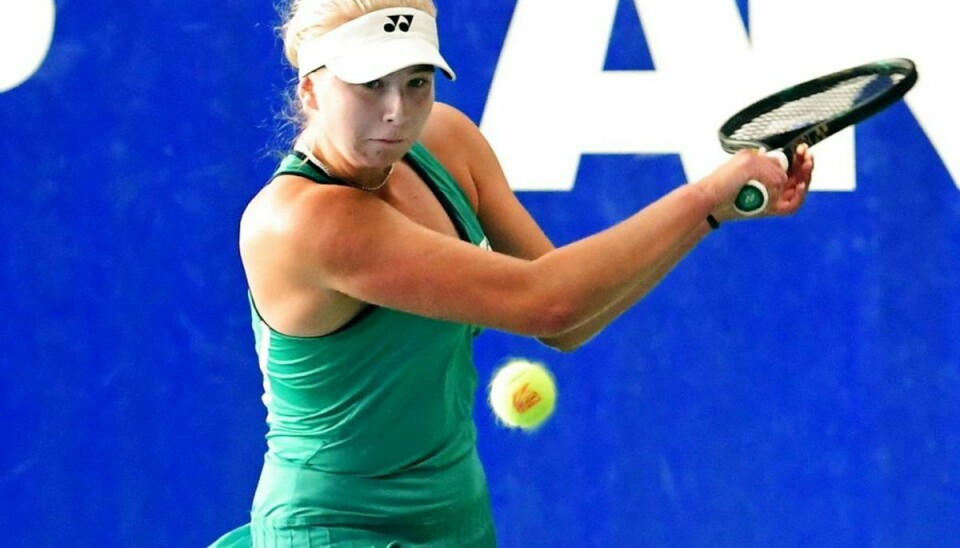 Danske Clara Tauson spillede sig lørdag eftermiddag i sin første finale ved en WTA-turnering. Foto: Ritzau Scanpix.