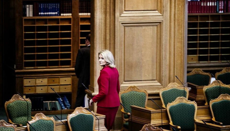 Thorning-kampagne får hug: Hun er ikke rustet til FN-topjob Folketingets åbning 6. oktober 2015. Tidligere statsminister Helle Thorning Schmidt. (Foto: Liselotte Sabroe/Scanpix 2015)